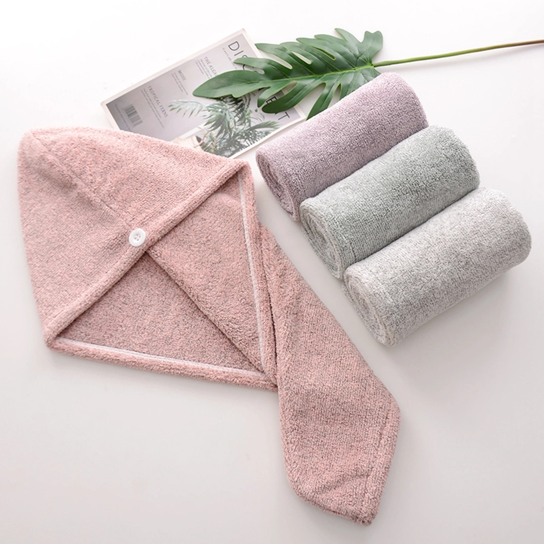 Microfiber Hair Drying Towel Super Water Absorbent Hair Wrap Turban Towel of Microfibre Hair Salon Towel Micro Fiber Bamboo Hair Towel