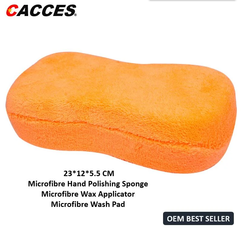 Cacces Car Care Cleaning Tool Auto Washing Kit Microfibre Applicator Pad, Wash Sponge, Microfiber Mitt, Car Cloth, Polish Pad, Wax Applicator, Foam Pad C101cws