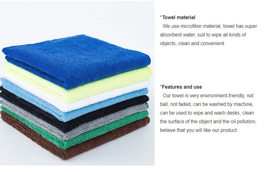 Super Absorbent Dust Microfiber Terry Cloth Car Cleaning Towel Wiping Rags