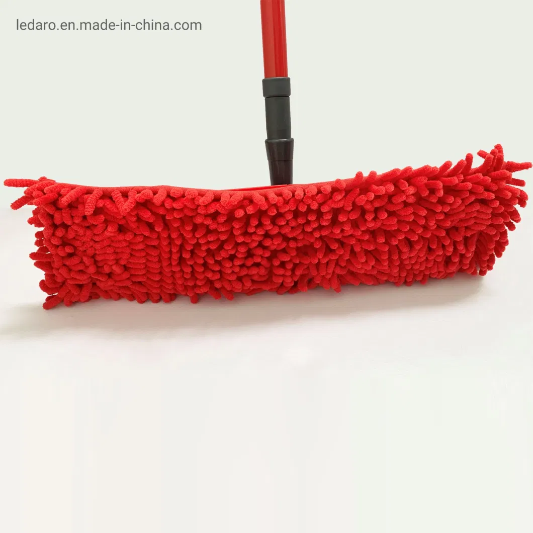 Factory Price Professional Flat Mop with Metal Telescopic Handle and Washable Pads Microfiber Refill for Office Home Floor