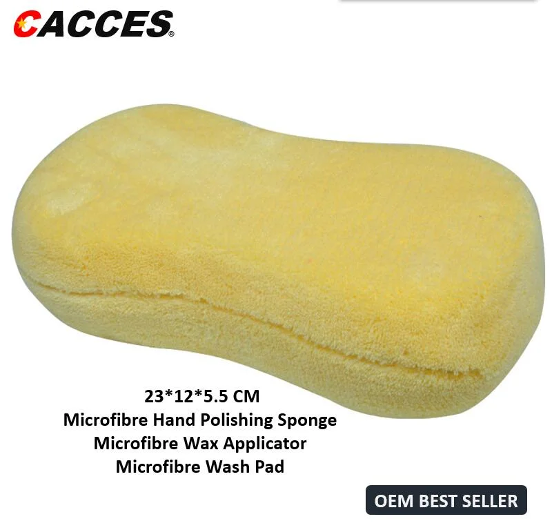 Cacces Car Care Cleaning Tool Auto Washing Kit Microfibre Applicator Pad, Wash Sponge, Microfiber Mitt, Car Cloth, Polish Pad, Wax Applicator, Foam Pad C101cws