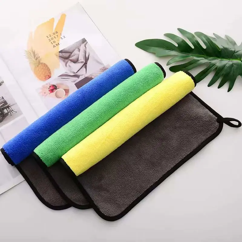 Microfiber Thick Car and Kitchen Cleaning Towel Cloth