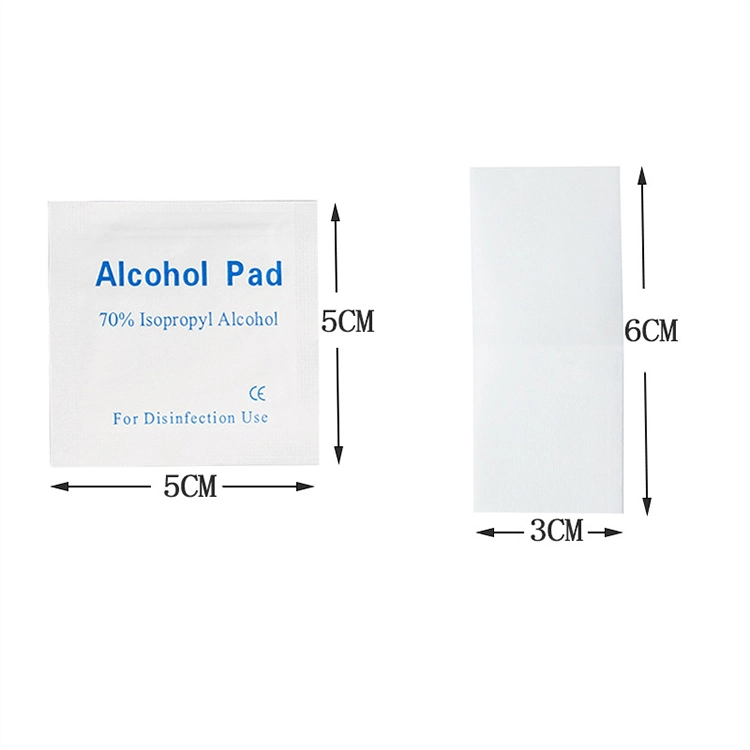 Biokleen Wholesale 100PCS/Box Disposable 6*3cm Alcohol Pad for Care, Alcohol Pred Pad
