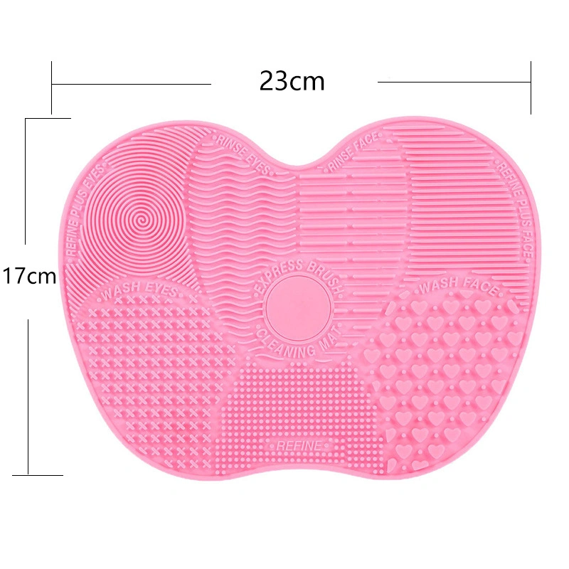 Cosmetic Brush Cleaning Mat Portable Washing Tool Makeup Brush Cleaning Mat Makeup Brush Cleaner Pad