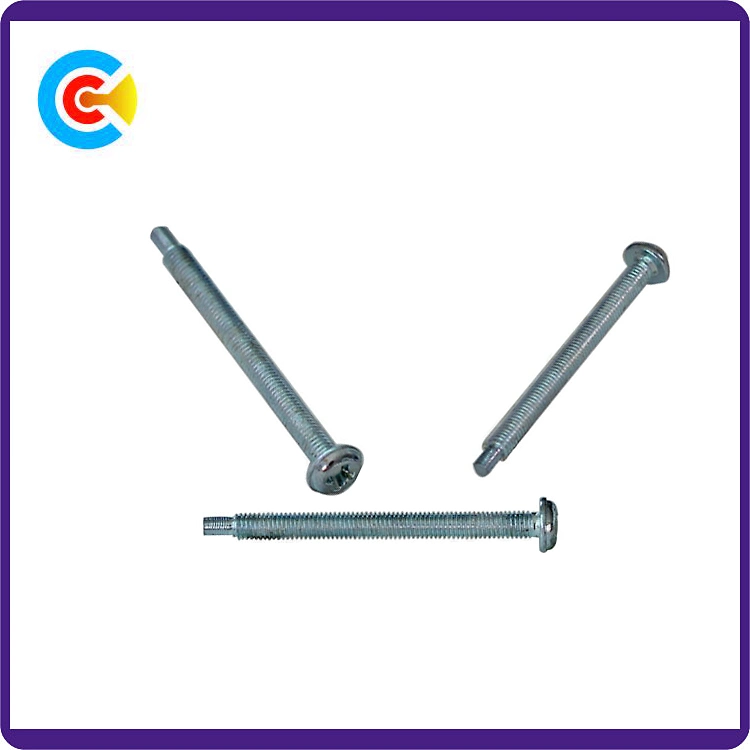 DIN/ANSI/BS/JIS Carbon-Steel/Stainless-Steel Hand Twist Non-Standard Cross Plate Head Screw