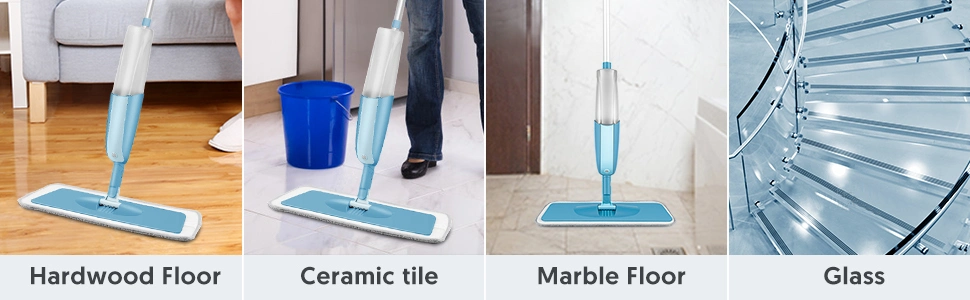 Spray Mop for Floor Cleaning Microfiber Floor Mop Wet Dry Dust Flat Mop