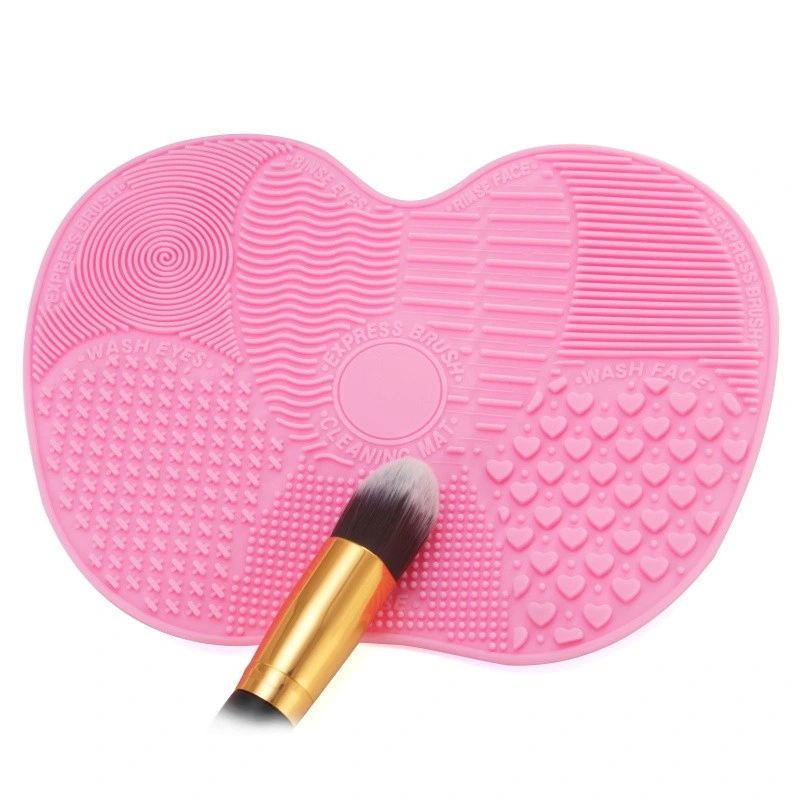 Cosmetic Brush Cleaning Mat Portable Washing Tool Makeup Brush Cleaning Mat Makeup Brush Cleaner Pad