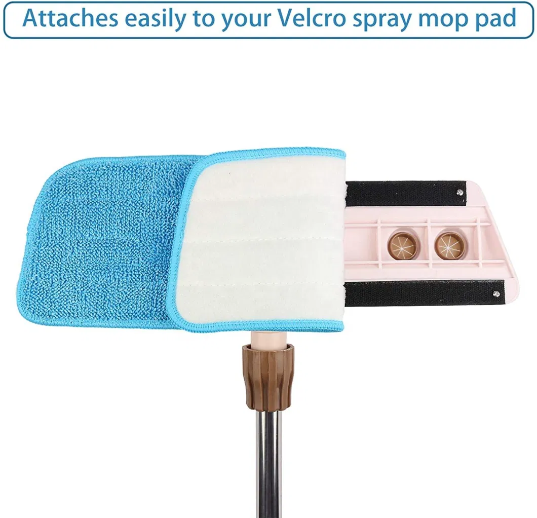 Low Price Spray Mop Head Replacement for Wet Dry Mops Washable Blue Microfiber Flat Cleaning Mop Pad