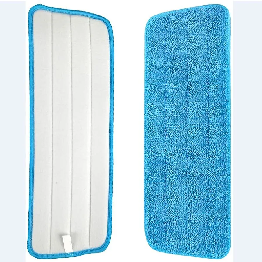 Low Price Spray Mop Head Replacement for Wet Dry Mops Washable Blue Microfiber Flat Cleaning Mop Pad