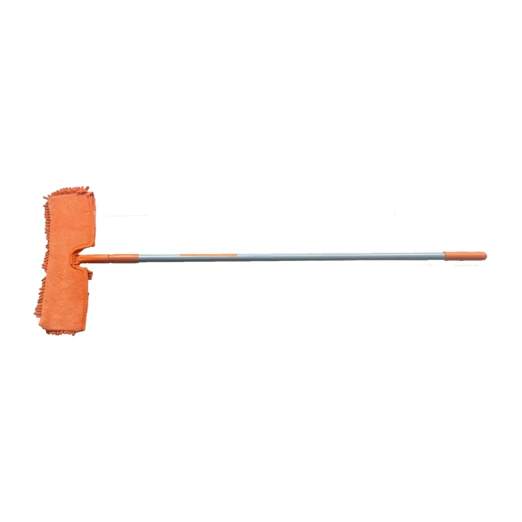 Micorfiber Chenille Mop Bend Handle Flat Mop Telescopic Handle Double Face Mop Head