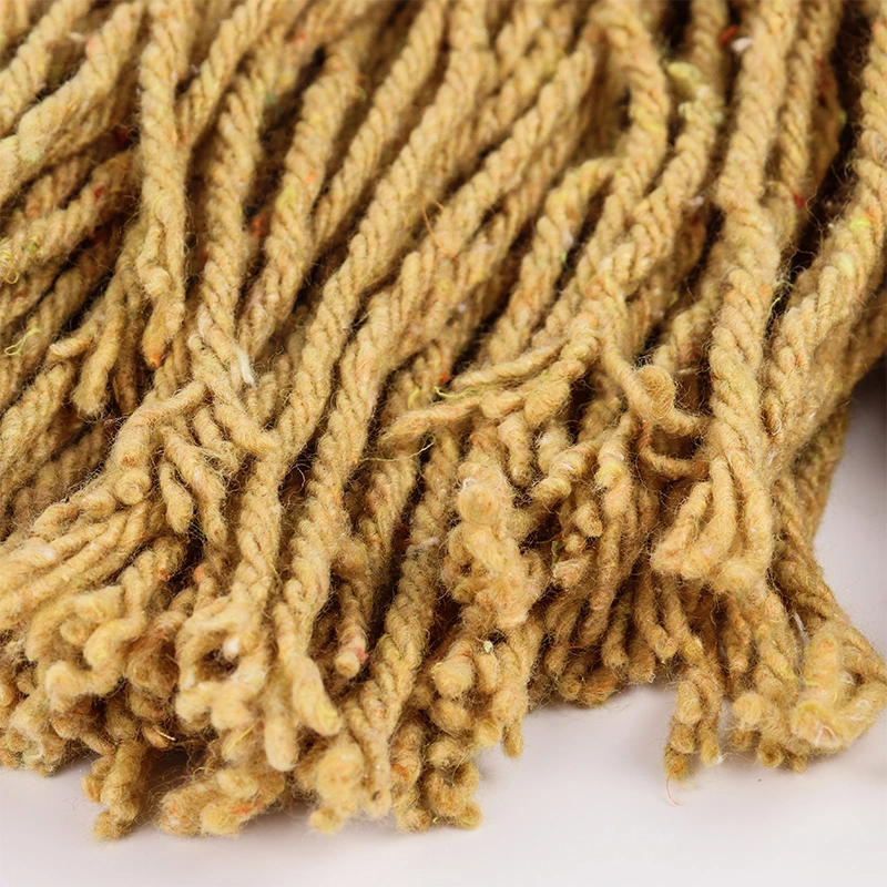 High-Quality Yellow Wet Mop Head Flooring Recycled Cotton Mop Yarn Mop