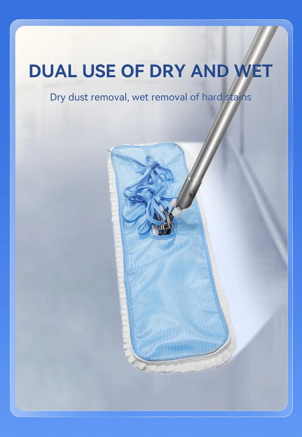 Adjustable Length High Performance ESD Anti Static Cleanroom Mop