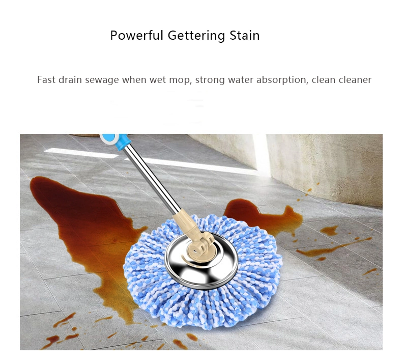 Esun Thickened Rotary Spin Mop Replacement Heads Microfiber Mop Refills