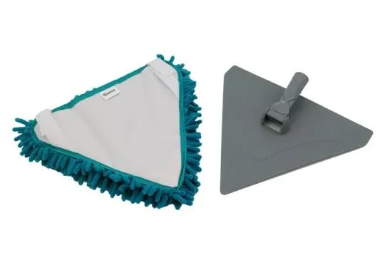 Microfiber Home Clean Floor Flat Mop Triangle Flexible Handle