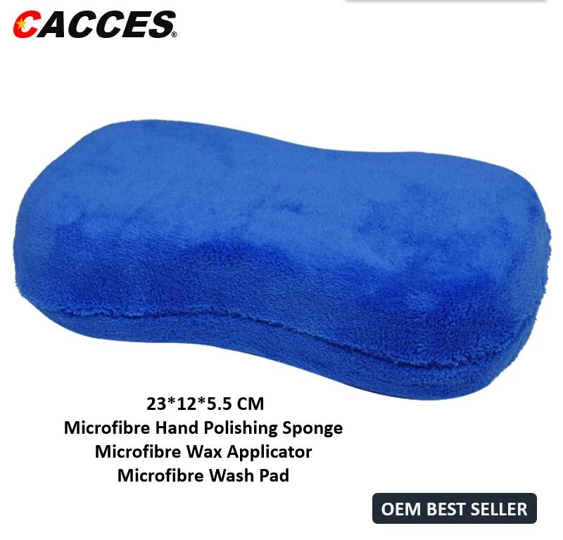 Cacces Car Care Cleaning Tool Auto Washing Kit Microfibre Applicator Pad, Wash Sponge, Microfiber Mitt, Car Cloth, Polish Pad, Wax Applicator, Foam Pad C101cws