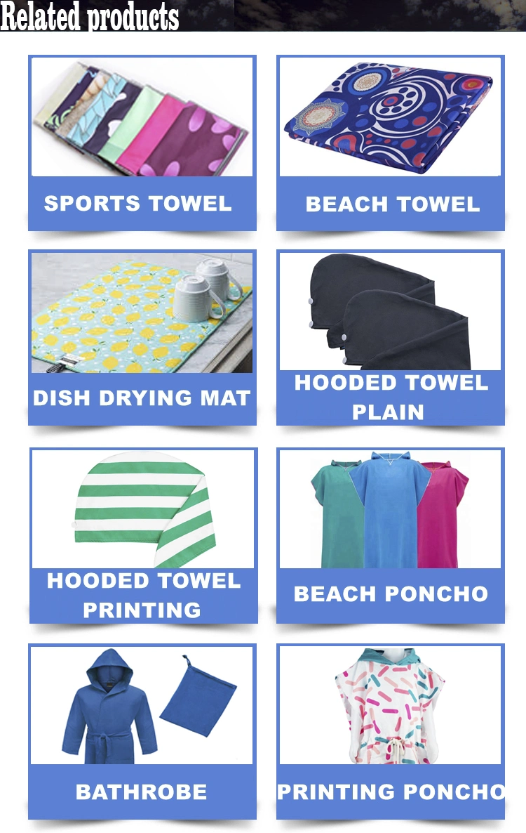 Microfiber Absorbent Towel Beach Towel Made in China