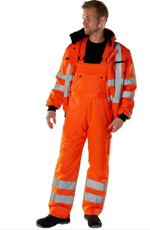 CE En20471 En11612 Safety Body Protection Hi Vis Working Bib Safety Reflective High Visible Winter Clothing