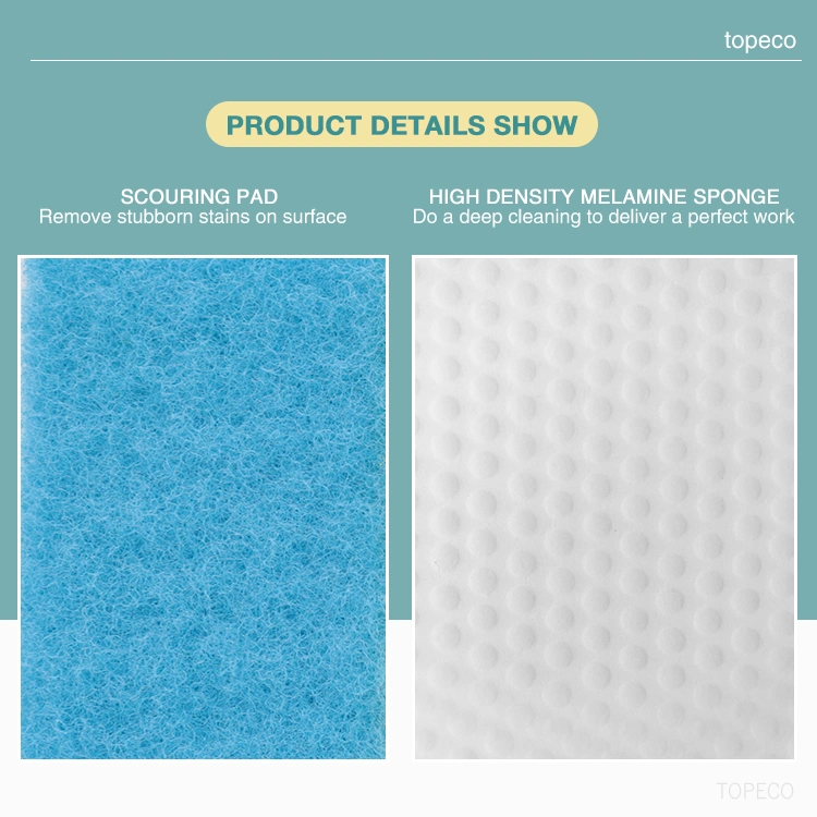 Topeco Made in China Magic Cleaner High Density Nano Melamine Eraser Scouring Pad