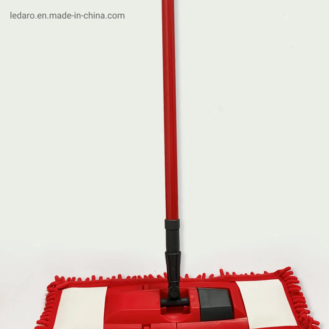 Factory Price Professional Flat Mop with Metal Telescopic Handle and Washable Pads Microfiber Refill for Office Home Floor