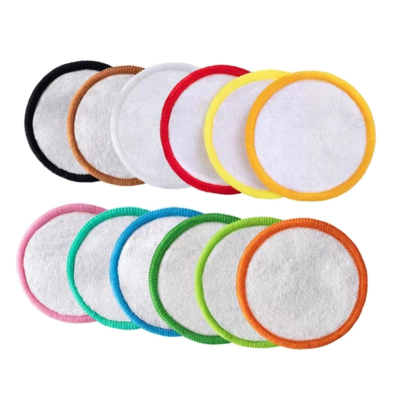 OEM Brand Reusable Microfiber Makeup Removal Pad Sponge Facial Cleaning Washable Pads