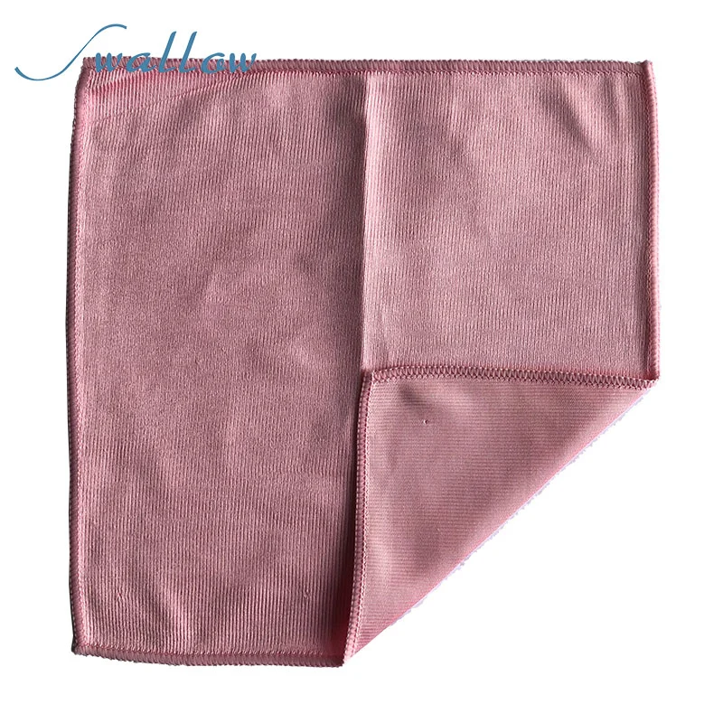 Microfiber Glass Cleaning Cloth 30*30 Three Colors for Wine Glasses or Dishes Cleaning