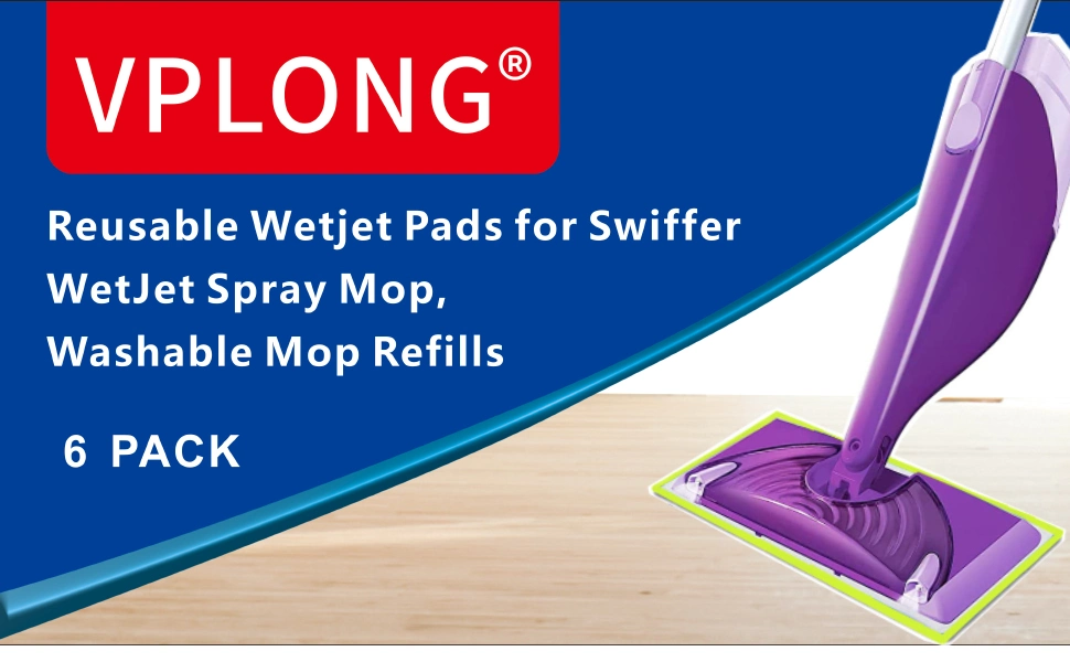 Reusable Wetjet Pads for Swi-Ffer Wetjet Spray Mop Kit Washable Mop Refills