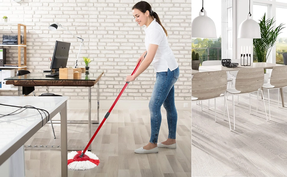 Spin Mop Heads Replacements Compatible with Vileda / O-Cedar, Easy Cleaning Refills Microfiber Mop