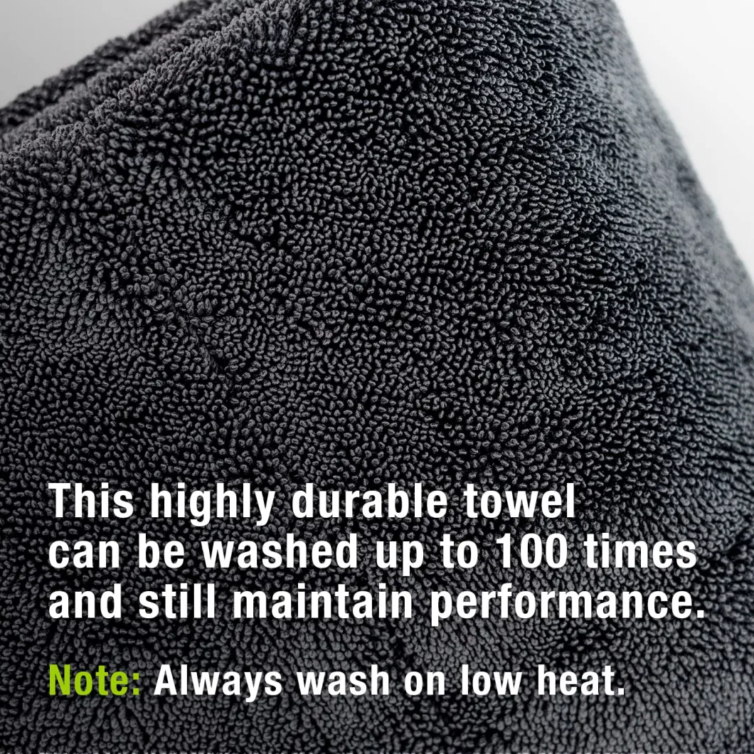 No Streaks Car Drying Towel Lint Free Premium 1200 GSM Microfiber Cleaning Towel