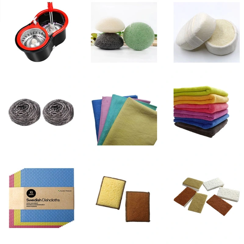 Wholesale Biodegradable Bulk Swedish Cellulose Sponge Reusable Kitchen Dish Cleaning Cloth