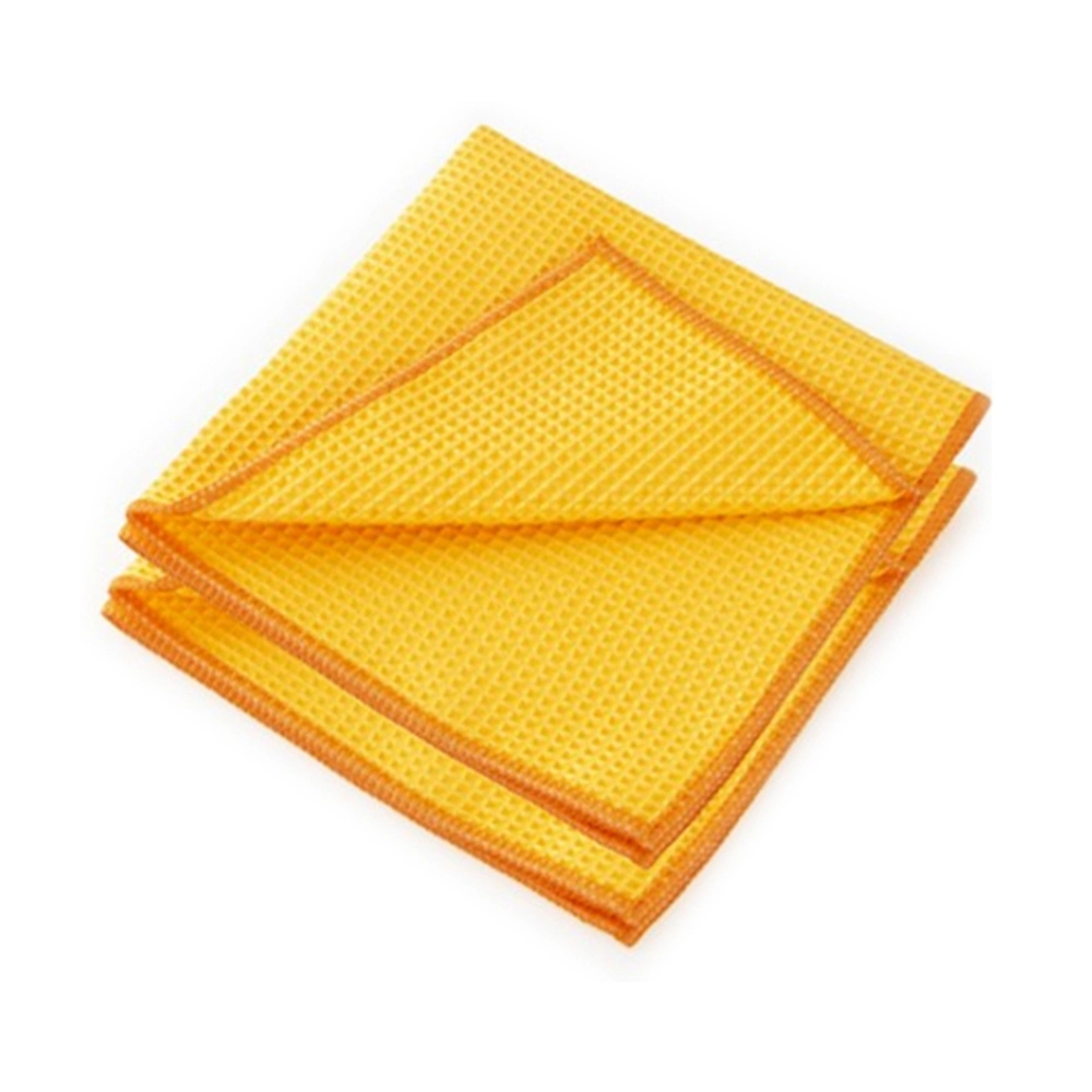 40X40cm 400GSM Quick Drying Home Kitchen Glass Cleaning 100% Microfiber Pineapple Polishing Drying Microfiber Waffle Weave Cloth