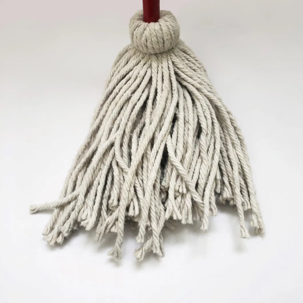 Wholesales Price Wet Cotton Mop 220 Grams in 70% Cotton &amp; 30% Polyester Cotton Yarn 4ply Mop Head for Office Cleaning