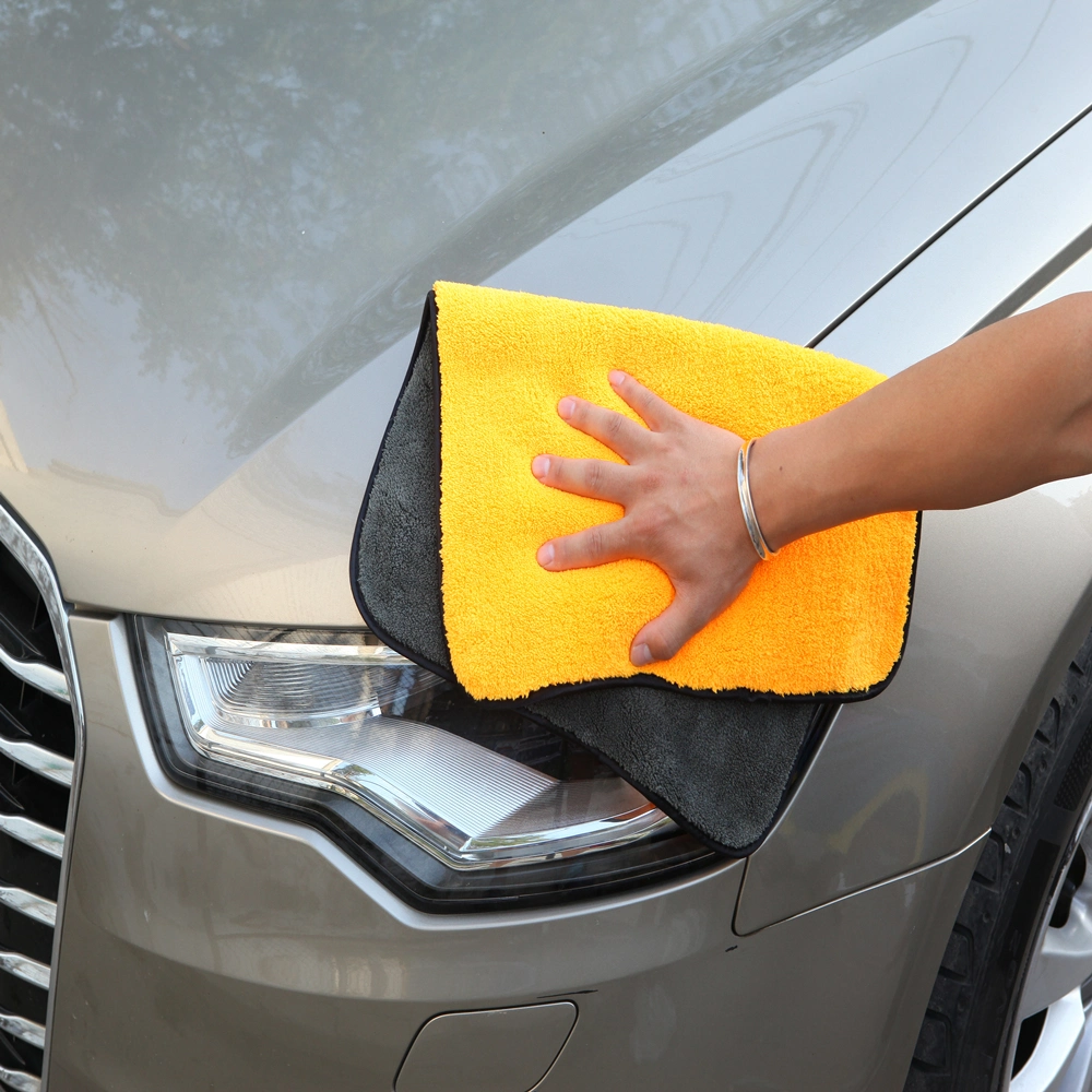 Wholesale 40X40cm 60X90cm 1200GSM Microfibre Car Drying Towel Microfiber Cleaning Cloth