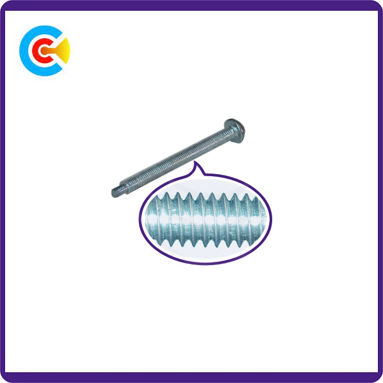 DIN/ANSI/BS/JIS Carbon-Steel/Stainless-Steel Hand Twist Non-Standard Cross Plate Head Screw