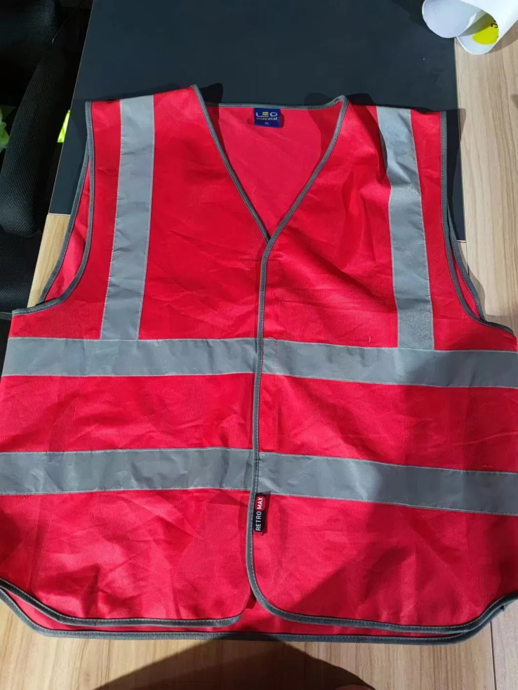 High Visible En471 120GSM Reflective 100% Polyester Safety Vest Hi Vis Clothing