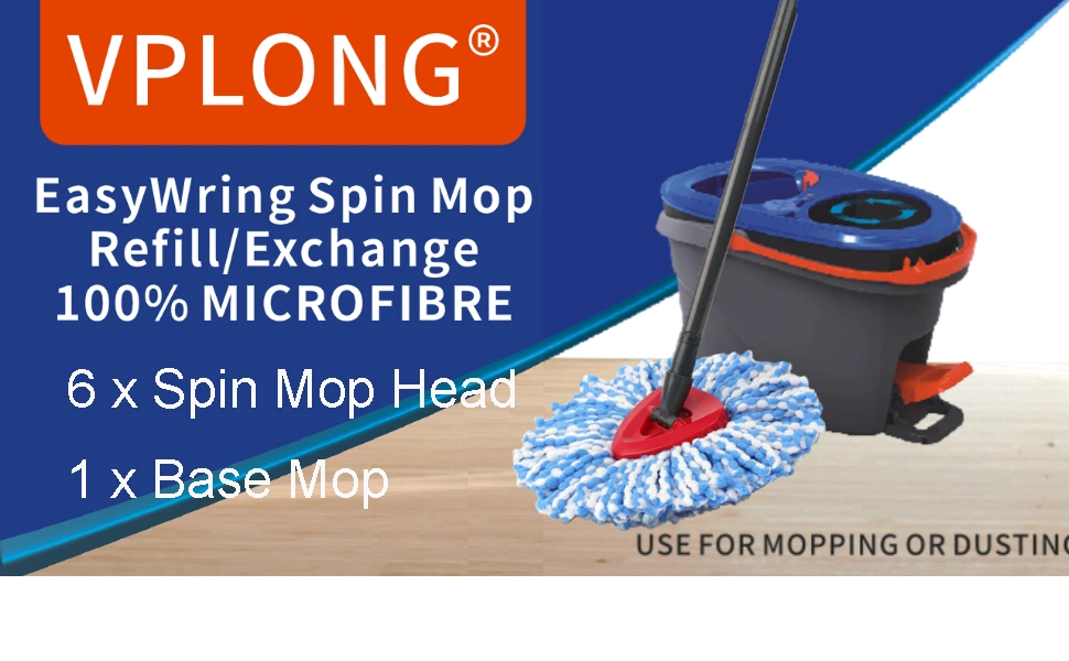 The Rotating Mop Head Is Suitable for The Vileda/O-Cedar 2 Tank Flushing and Cleaning System Mop