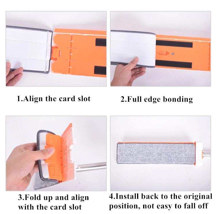 360 Spin Foldable Floor Cleaning Mop and Squeeze Microfiber Cotton Sponge Spray Magic Flat Floor Mop