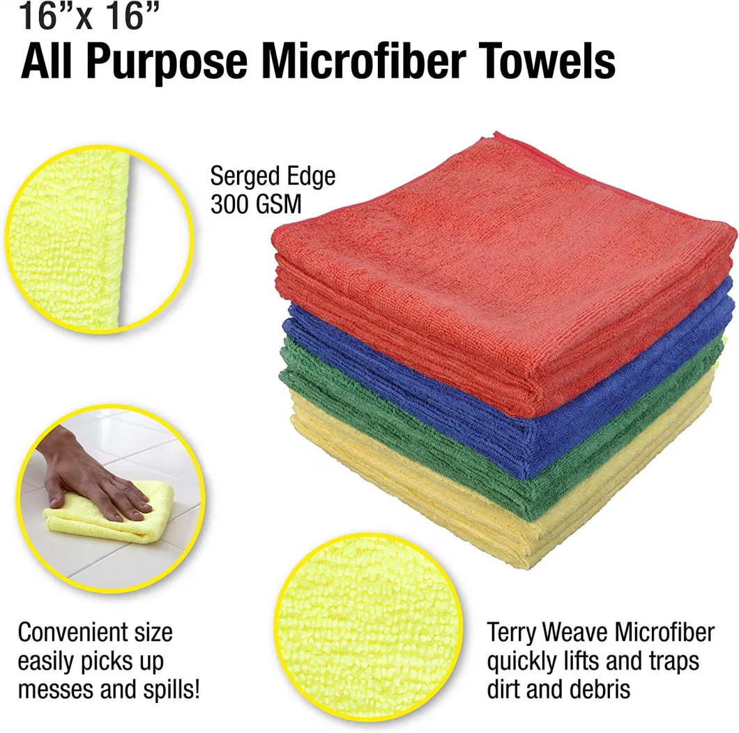 Microfiber Thick Car and Kitchen Cleaning Towel Cloth