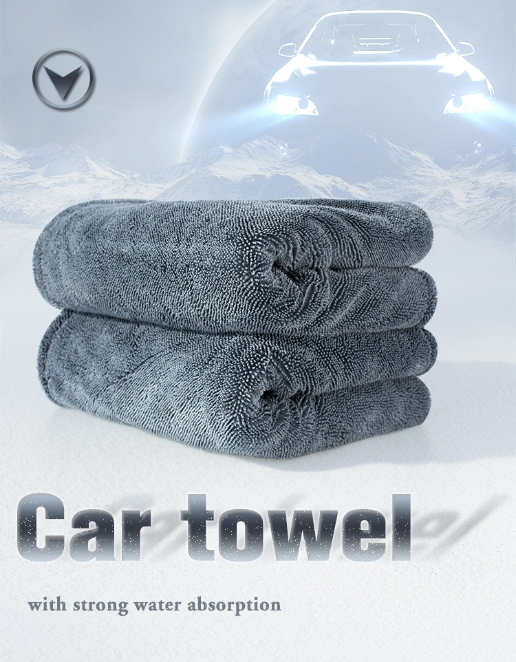 High Quality 1200GSM Car Wash Towel Twisted Loop Microfiber Car Drying Towel Microfiber Towel