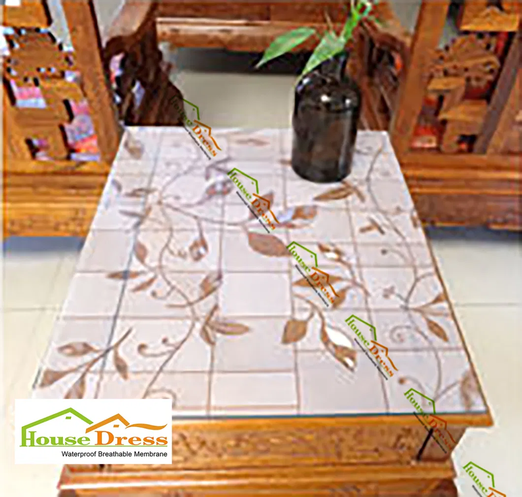 Easy to Clean Embossed Tablecloth Oil Proof Transparent PVC Tablecloth Waterproof PVC Soft Glass Tablecloth