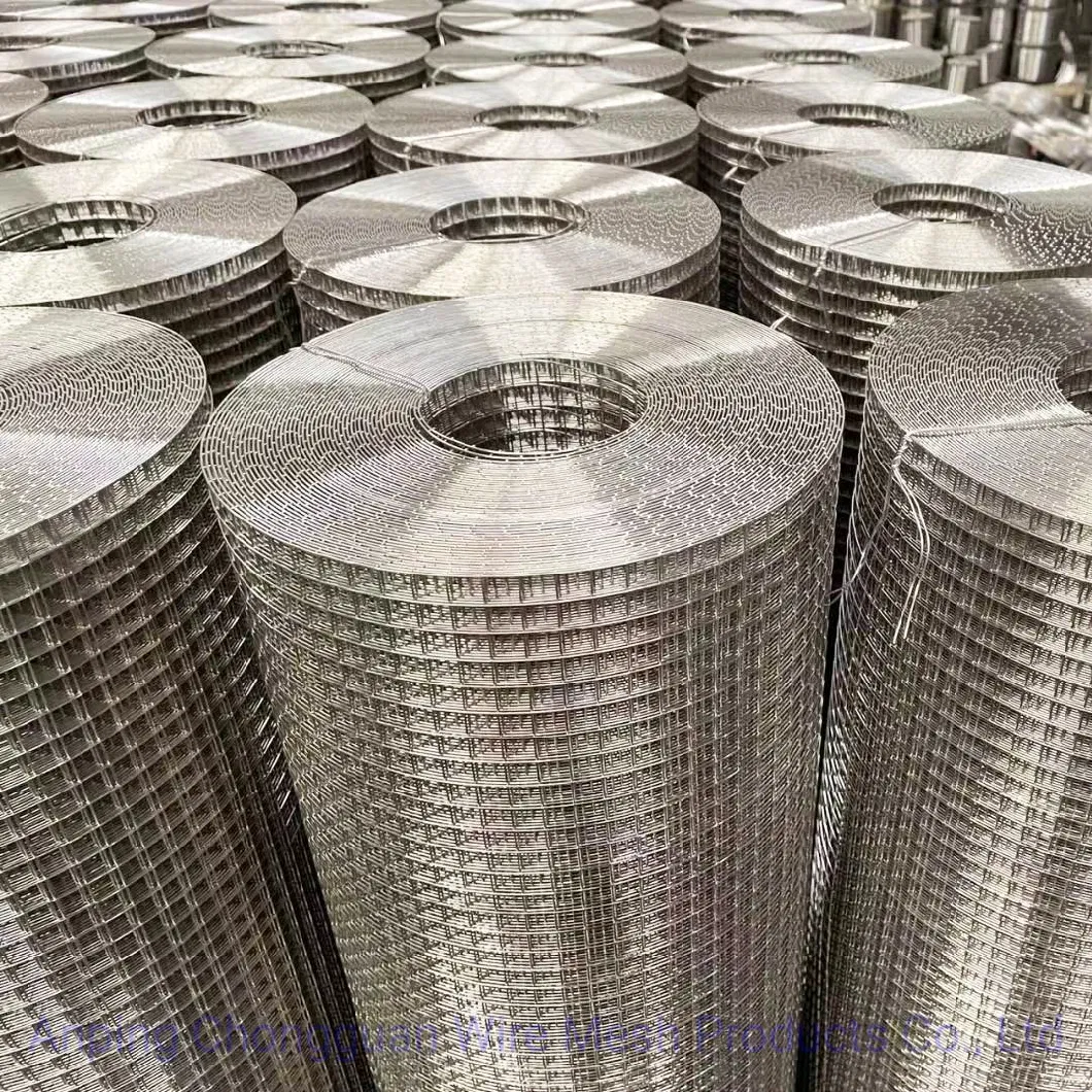 Stainless Steel AISI SUS 304 316 Welded Wire Mesh Roll Panel Fireresisting Material Heatinsulation Bird Cage Box Mesh Wire Hardware Cloth