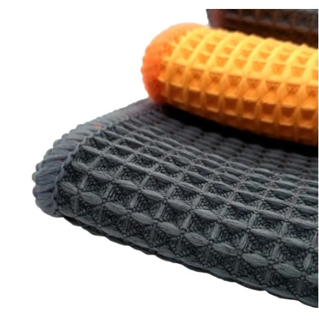 40X40cm 400GSM Quick Drying Home Kitchen Glass Cleaning 100% Microfiber Pineapple Polishing Drying Microfiber Waffle Weave Cloth