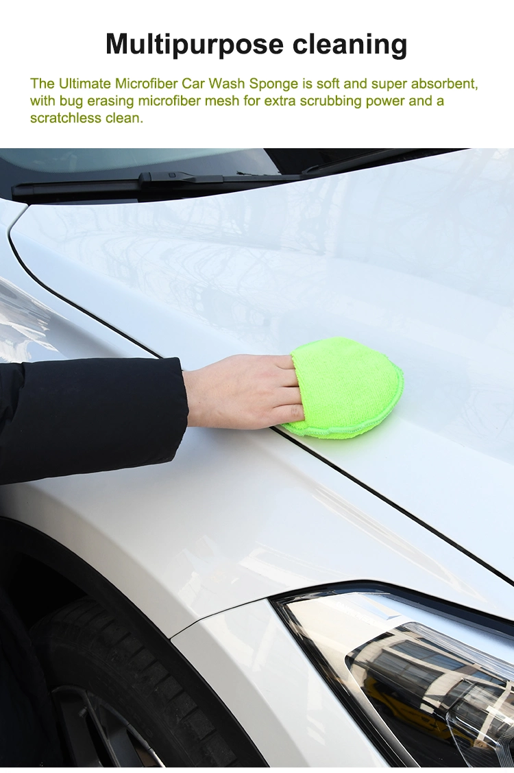 Best Rated Cleaning Supplies Microfiber Car Detailing Sponge Applicator Pads