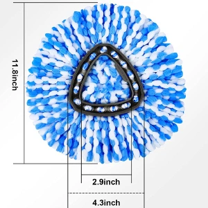 The Replacement Mop Head Used in The Blue 2 System Cleaning Bucket Is Compatible with O Cedar&prime; S Rotating Replacement Head Microfiber Mop