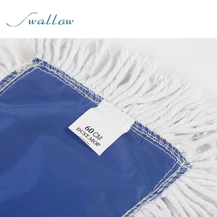 Industrial Strength Washable Cotton Microfiber Dust Flat Mop Head Refills Swallow