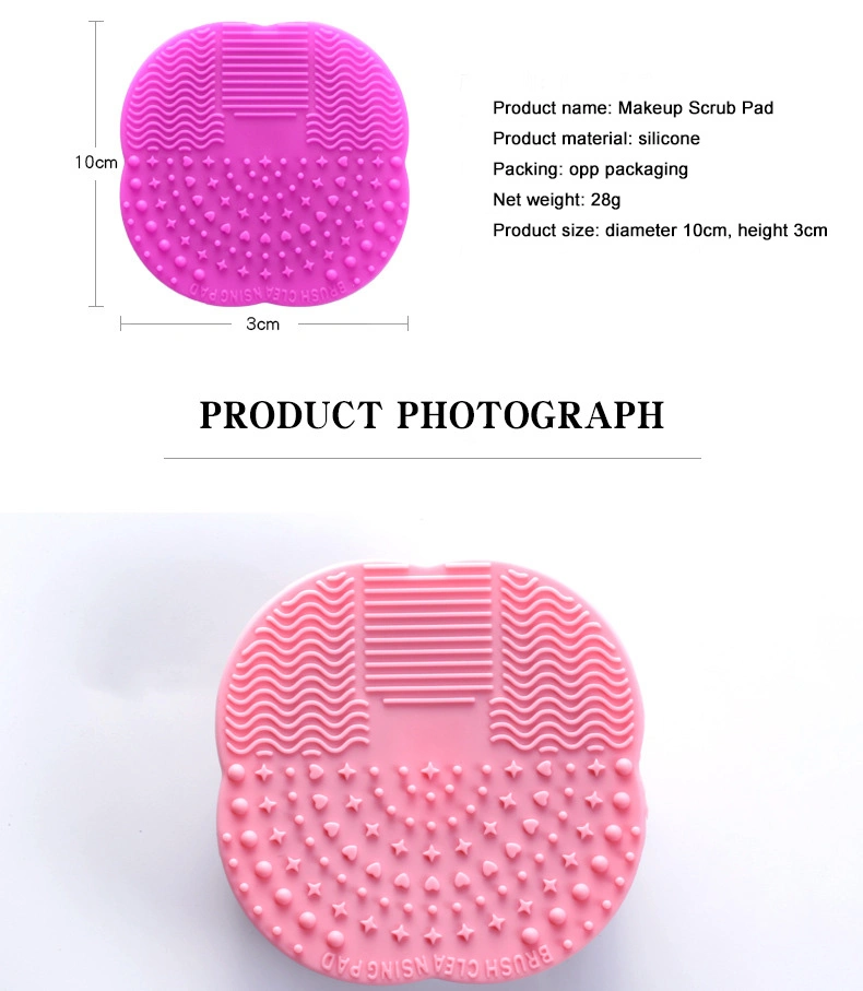 Colorful Makeup Cleaner Brush Cleaning Glove Silicone Cleaning Pad Mat