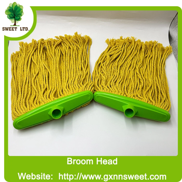 China Factory Making Machine Mop with Wood Mop Stick Round Cotton with Wooden Handle