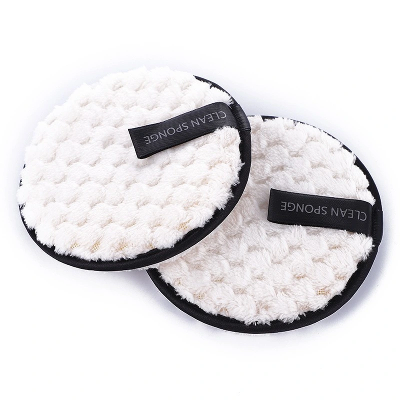 OEM Brand Reusable Microfiber Makeup Removal Pad Sponge Facial Cleaning Washable Pads