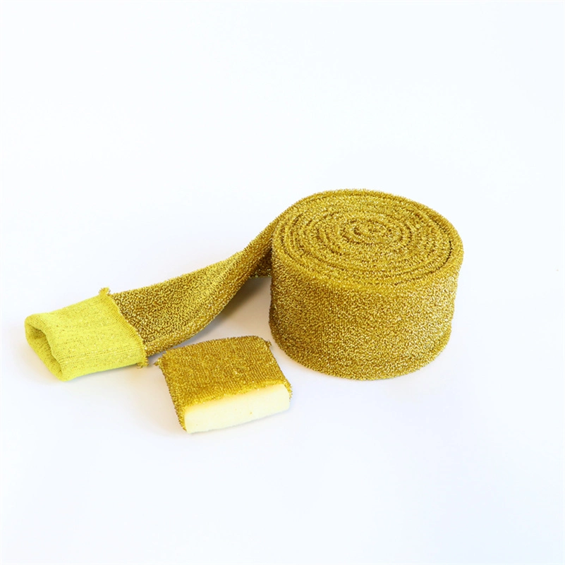 Gold Silver Color Cleaning Cloth for Sponge Scourer Scrubber Material