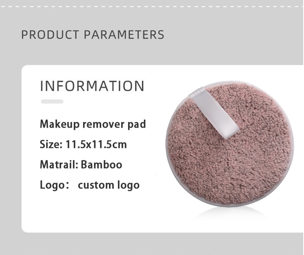 Wholesale Reusable Makeup Remover Pads Cleaner Bamboo Pads for Beauty Tool