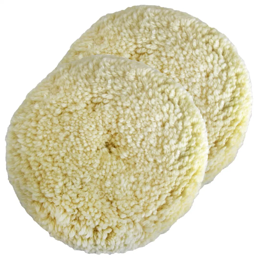 6 Inch Wool Buffing Pad Dual Action Car Polisher Pad Cleaner Car Polishing Pad